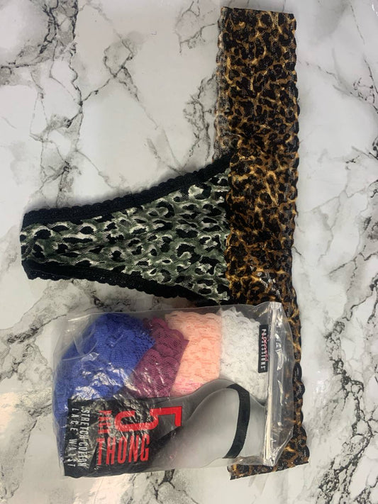 Secret possessions 5 thong pack g-string pants 5 in 1 (large)