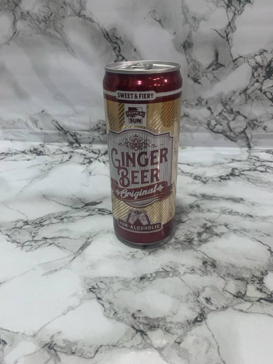 Tropical sun ginger beer can