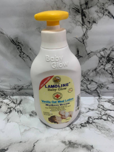 LAMOLINE BABY GLOW LOTION 600ML (VANILLA OAT MEAL)