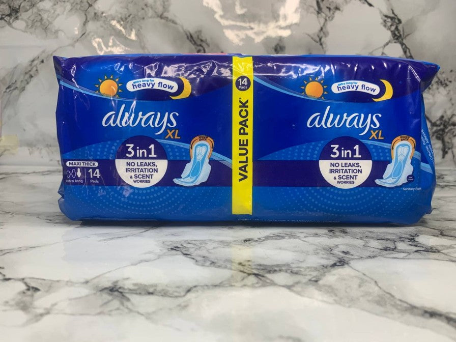 Always value pack by 14(extra long for heavy flow)