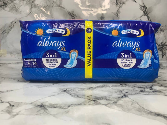 Always value pack by 14(extra long for heavy flow)