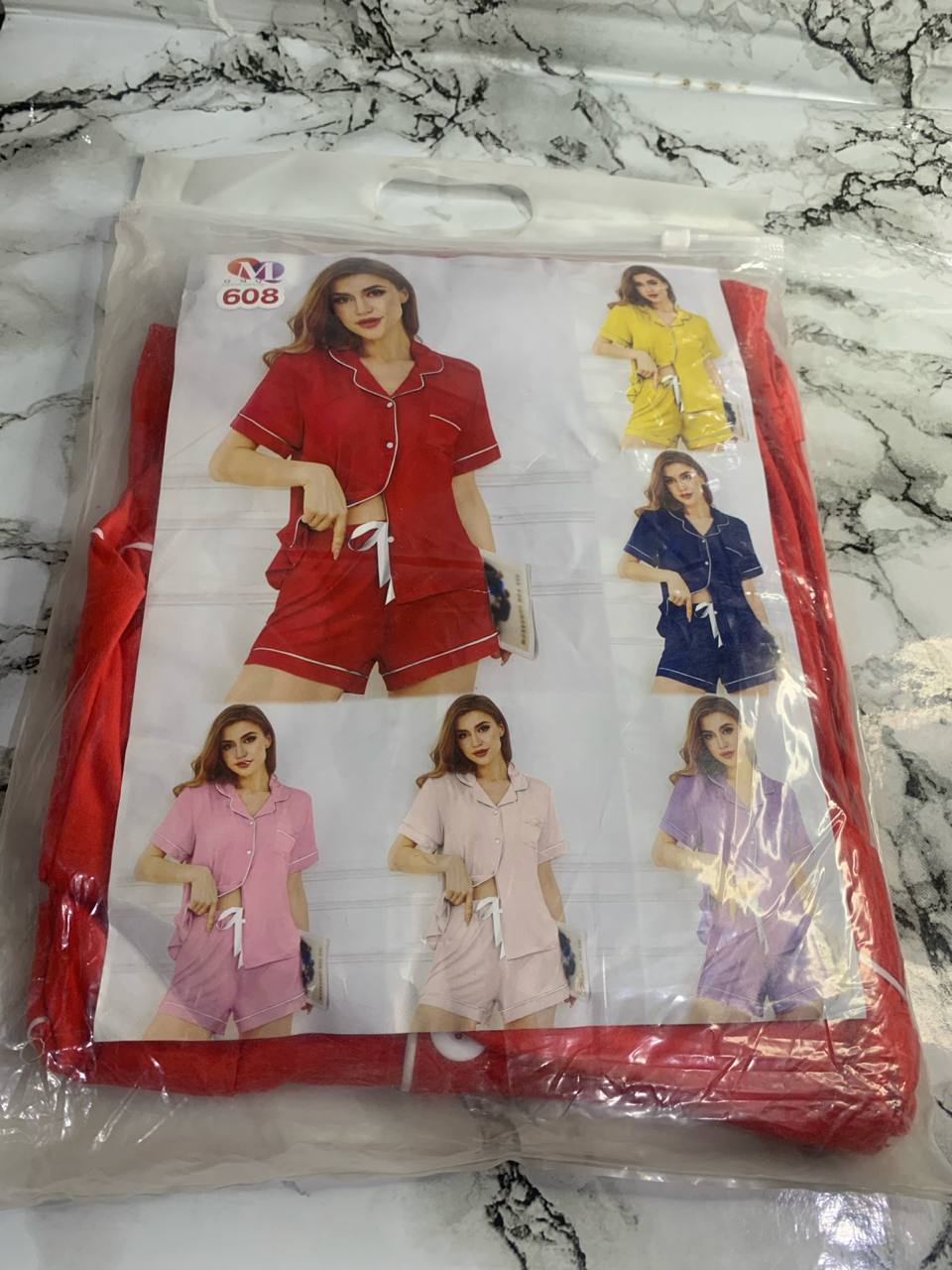 Night wear (qmq sexy top & short) 608/609 (3xl)