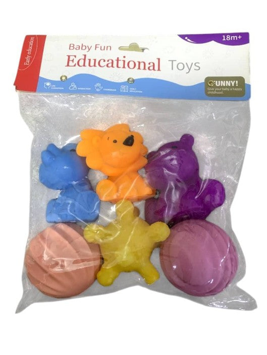 Baby fun educational toys 6 in 1 squeeze