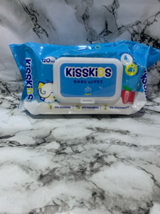 KISSKIDS BABY WIPES (120 PCS)