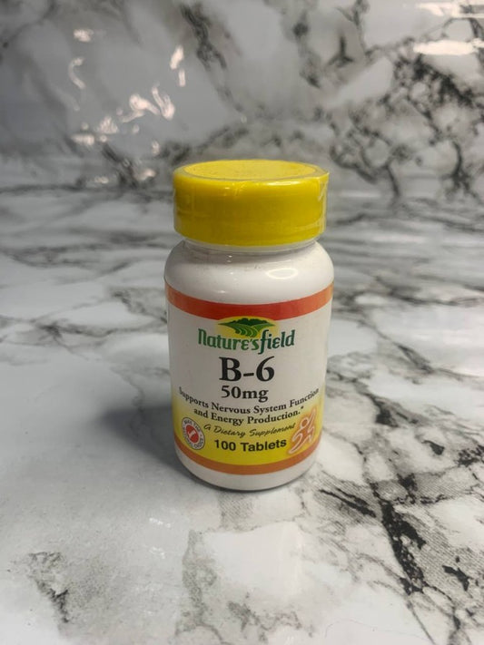 Nature's field B-6  50MG BY 100 TABLETS