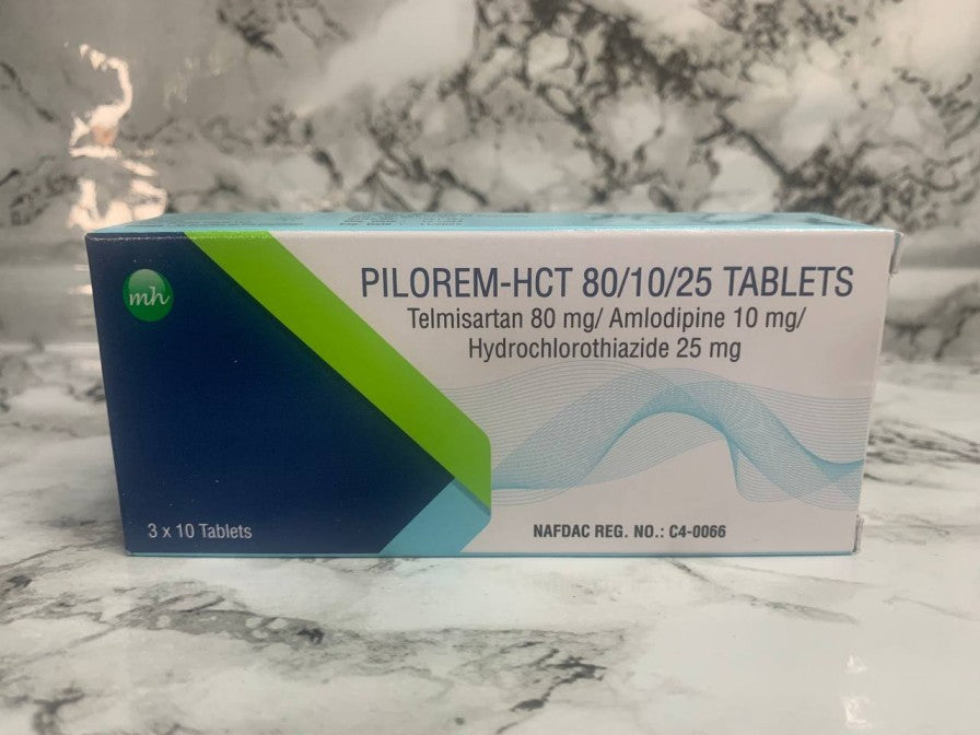 PILOREM-HCT 80/10/25MG