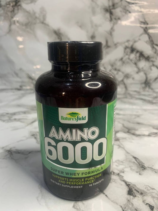 NATURE'S FIELD Amino 6000 BY 90 tablets